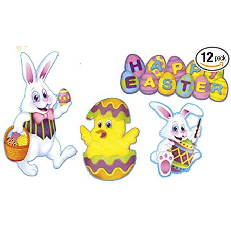 Easter Cutout Decorations 4 Pkg Pkg 3 Walmart Com