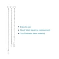 thumbnail image 5 of Unique Bargains Toilet Handle Lever Lift Flush Replacement 3 Styles Toilet Flapper Chain 2 Set, 5 of 5