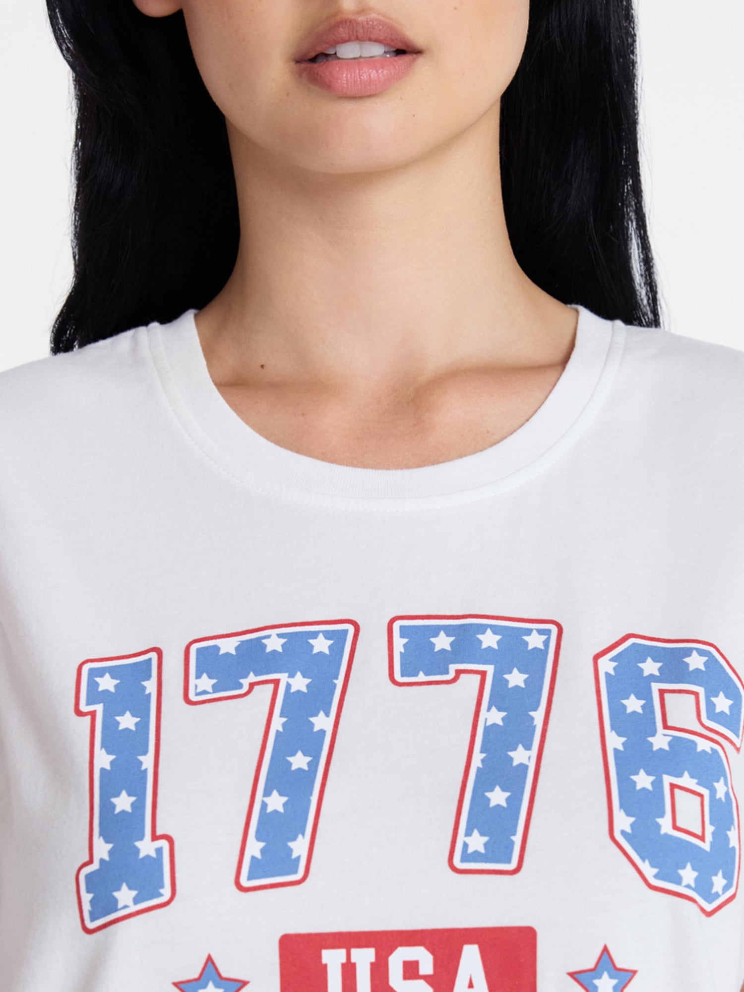 Americana Women's Seventy Six Stars Graphic Muscle Tank Top from Way to Celebrate, Sizes S-XXXL