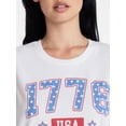 thumbnail image 4 of Americana Women's Seventy Six Stars Graphic Muscle Tank Top from Way to Celebrate, Sizes S-XXXL, 4 of 5