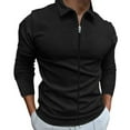 thumbnail image 4 of Men's Clothing Waffle Style Zipped Lapel Jacket Outdoor Sports Tops, 4 of 8