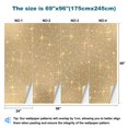 thumbnail image 3 of Peel and Stick Wallpaper Canvas Seamless shiny multicolored sparkles surface bedazzled sparkling Modern Art Wall Mural Decor Self Adhesive and Removable 69in x 98in, 3 of 6