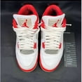 thumbnail image 4 of Ni - ke Size 8 - Ni - ke Air Jordan 4 Retro OG Fire Red 2020 Men's Shoes - Ships Now, 4 of 5