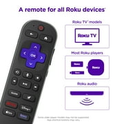 Roku Voice Remote Pro (2nd Ed.) - Rechargeable TV Remote Control with Hands-free Voice Controls, Backlit Buttons, Lost Remote Finder - Replacement Remote Compatible with All Roku TV, Players, Audio