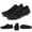 Black, variant on YOUYEDIAN Water Shoes for Kids Beach Barefoot Vacation Sneakers Summer Slip on Non Slip Aqua Socks Shoes Lightweight Pool Swim Shoes (Cyan)