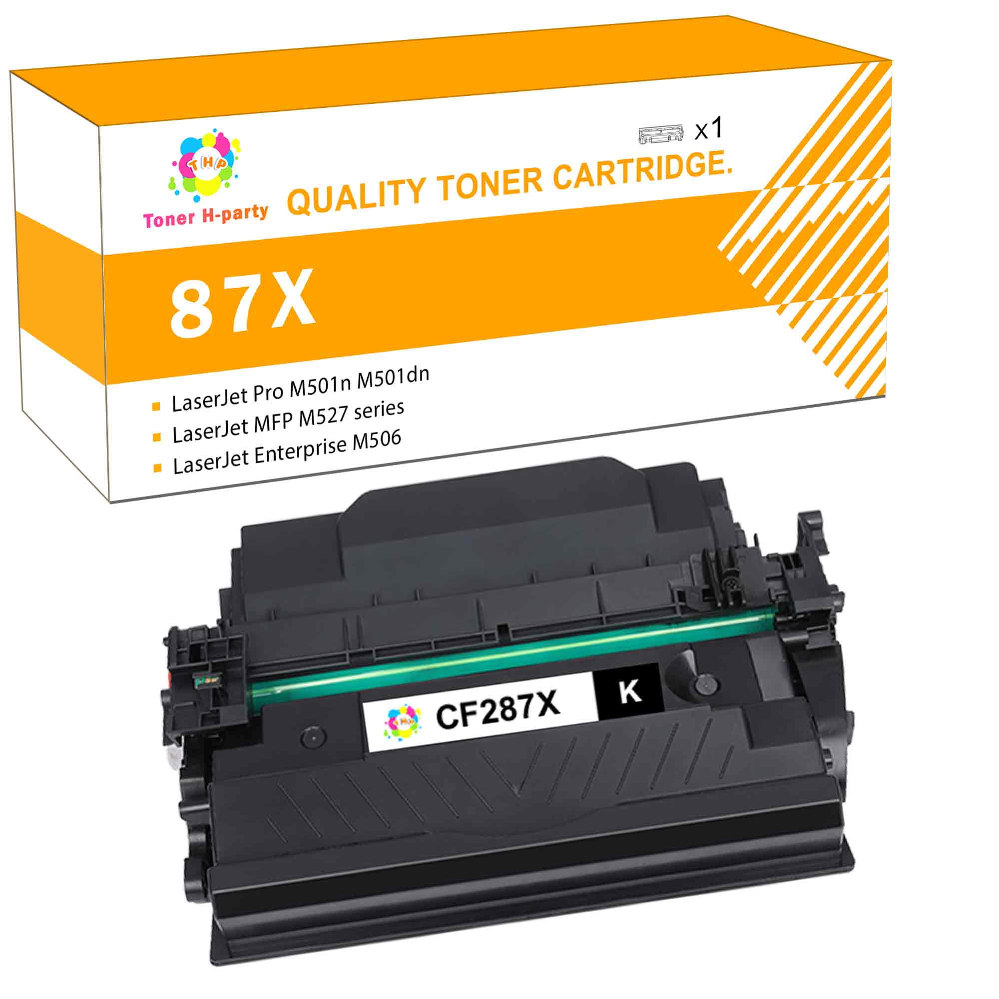 Toner HParty Compatible Toner Cartridge Replacement for HP 87X CF287X