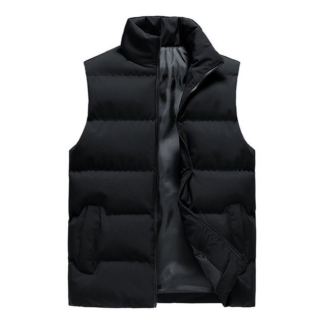 Chaleco de algodón de plumón para hombre, otoño e invierno, nuevo chaleco holgado sin mangas para exteriores, chaleco