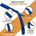 thumbnail image 4 of Utopia Care Professional Straight Razor for Men, Barber Straight Edge Razor Safety with 100 Pack Blades, Red, 4 of 12