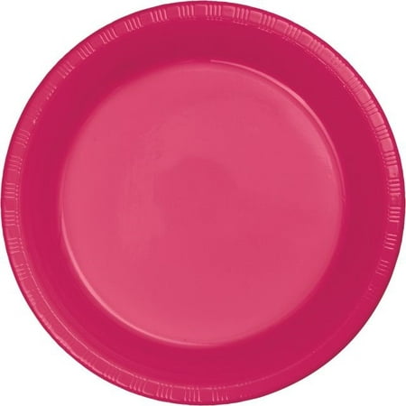 Touch of Color Plastic Dinner Plates, 9