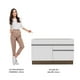 thumbnail image 5 of Mueble de Cocina Para Tarja Madesa Glamy 120 cm 1 Puerta y 2 Cajones (Sin Tablero ni Tarja) Marrón/Blanco, 5 of 5