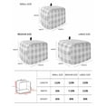 thumbnail image 3 of Grey Plaid Toaster Cover 4 Slice, Spring Summer Farmhouse Buffalo Checkered Dustproof Bread Machine Oven Cover with Storage Pockets, Fits Most Kitchen Toasters Protector, 3 of 5