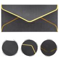 thumbnail image 2 of Shisuyan Black Iridescent Paper Envelopes for Writing Use Perfect for Wedding Baby Shower and More 10pcs, 2 of 8