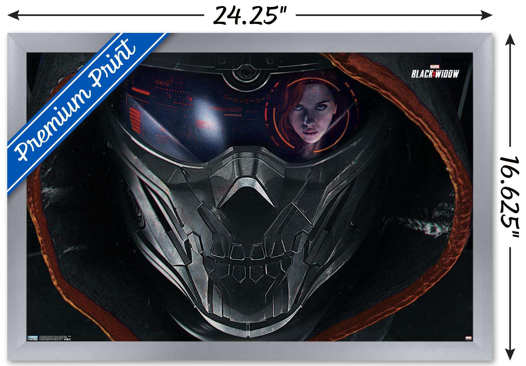 Marvel Cinematic Universe - Black Widow - Mask Wall Poster, 14.725" x 22.375", Framed
