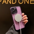 thumbnail image 5 of Magnetic for iPhone 12 Pro Max Case, Upgraded [Camera Lens Protection] [Compatible with Magsafe] [Translucent Matte] Shockproof Protective Phone Case Cover for iPhone 12 Pro Max - Darkpurple, 5 of 7