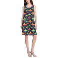 thumbnail image 2 of FORMRS Summer Dress for Women Loose U Neck Sleeveless Midi Beach Sundresses with Pockets, Colorful Space Cat, 2 of 8