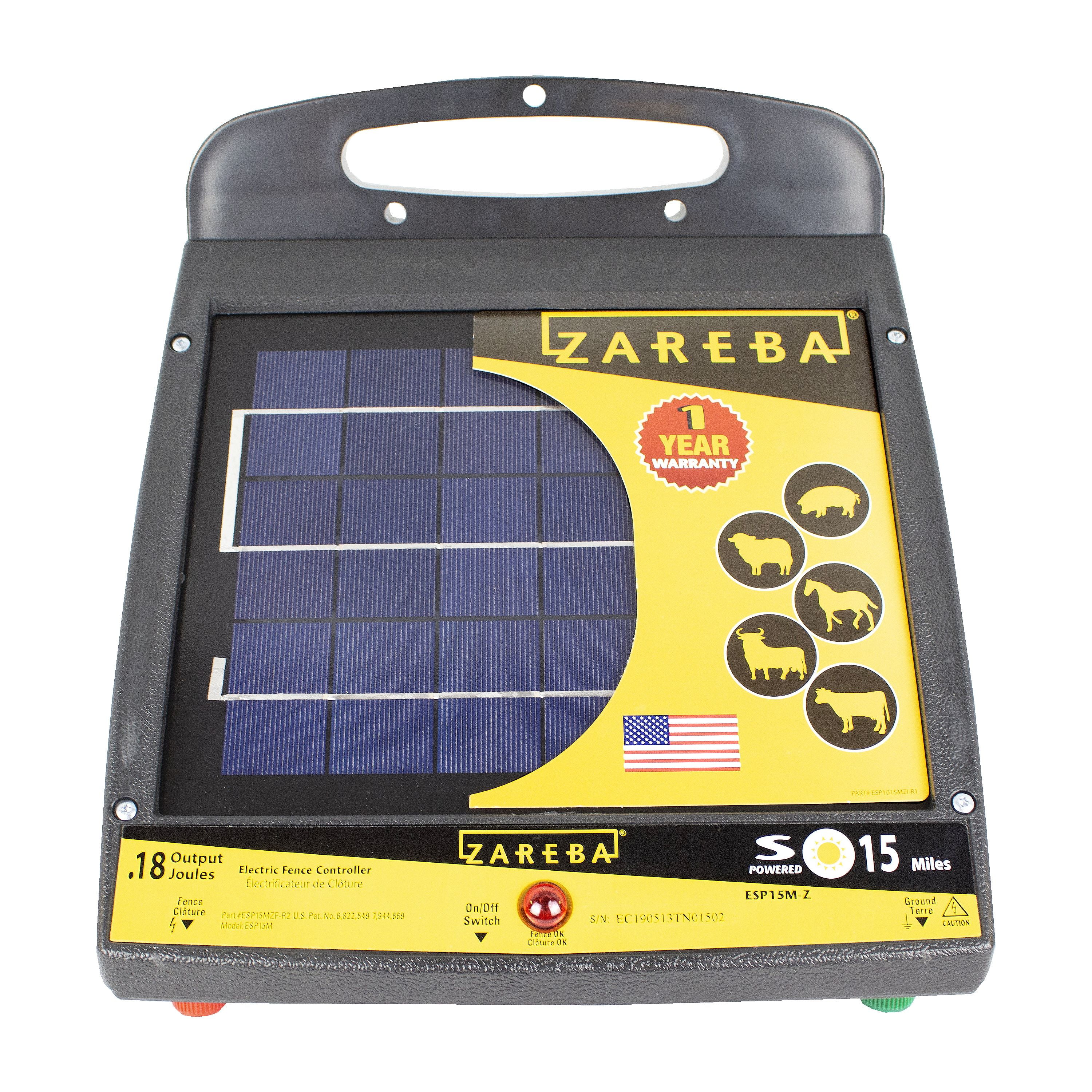 Zareba Electric Fence Charger 115V 10-Mile Low Impedance Digital Timing Fuseless 