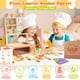 thumbnail image 2 of Juego de juguetes para pizza iLuckInsPri de madera, 68 piezas, para niños mayores de 3 años, 2 of 8