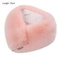 thumbnail image 6 of Eoperou Solid Color Wide Warm Clip Buckle Winter Scarf Women Faux Fur Scarf Neck Warmer Fashion Accessories, 6 of 8