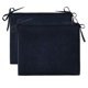 thumbnail image 1 of Pack De 2 Cojines De Asiento Grandes Storm Navy Con Lazos Glenna Jean 72632, 1 of 2