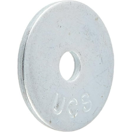 Hillman Fender Washer Zinc Plated Steel - General Use - 100/Box, No. 6, Silver