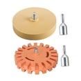 thumbnail image 3 of 2 genéricos para quitar calcomanías de ruedas con adaptador de taladro. Eliminación de adherencias de vehículos para calcomanías de rayas, 3 of 8