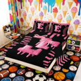 thumbnail image 2 of Erosebridal Pink Drip Letter E Full Size Sheets, Cute Baseball Sport Bed Sheets for Girls and Boys, 4 Pieces, 1 Flat Sheet, 1 Fitted Sheet and 2 Pillowcases, 2 of 6