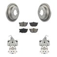 thumbnail image 1 of Transit Auto Rear Disc Brake Caliper Coated Rotors and Semi-Metallic Pads Kit for Car Hyundai Tiburon KCG-100187S, 1 of 11