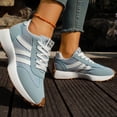 thumbnail image 3 of EKVAHL Chunky Sneakers for Women, Anti‑Slip Casual Tennis Shoes,Foam Insole Stable Daily Street Walking Sneakers Blue, 3 of 5