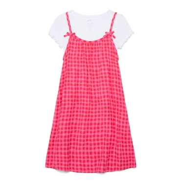 Wonder Nation Girls Cami Dress and Short Sleeve Tee, Sizes 4-18 & Plus