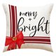 thumbnail image 1 of Teissuly Christmas Print PillowCase Linen Sofa Cushion Cover Home Decor Cushion Cover Family Pillowcase Teissuly WER202311215310, 1 of 1