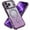 Darkpurple, variant on Dteck Gradient Bling Glitter Paper Magnetic Case for iPhone 18 Pro Max, Shockproof Compatible with Magsafe Accessory Sparkly Shiny Diamond Plated Frame Soft TPU Rubber Cover, Blue