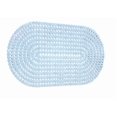 thumbnail image 4 of Oval Bath Mat With Pear Shape Diamond Design Anti-Slip Suction Shower Lt Blue, 4 of 5