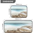 thumbnail image 3 of SKYSONIC Pearl Summer Shell Kitchen Mats and Rugs Summer Ocean Floor Runner Area Rug Washable Carpet Perfect for Living Room Bedroom Entryway,19.7"x27.6"+19.7"x47.2", 3 of 7