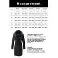 thumbnail image 6 of Giolshon Women's Faux Suede Long Jacket Lapel Outwear Trench Coat Cardigan with Detachable Faux Fur Collar XXL, 6 of 7