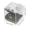 thumbnail image 2 of OULII Transparent Spider Enclosure Box Acrylic Multi Pet Observation Reptile Feeding 1 Set, 2 of 8