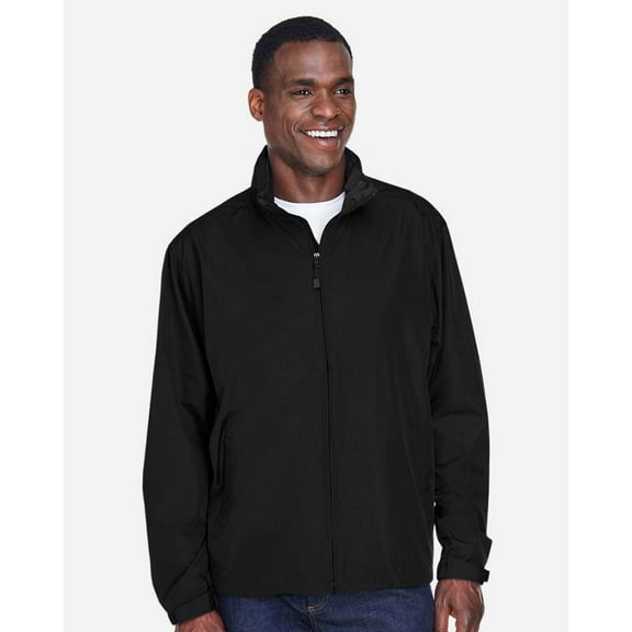 North End 88083 Men's Techno Lite Jacket-Black-3XL
