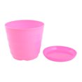 thumbnail image 2 of Unique Bargains Home Plastic Cylinder Plant Aloes Cactus Flower Planting Pot Flowerpot Pink, 2 of 3