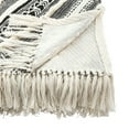thumbnail image 2 of Fennco Styles Michonne Collection Bohemian Embellished Diamond Tassel 100% Cotton 50 x 60 Inch Throw â€“ Black Throw Blanket, 2 of 3