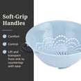 thumbnail image 4 of Farberware Soft Grips 5-Quart Colander Slate Blue, 4 of 12