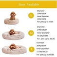 thumbnail image 5 of CEFONU Lits Beignet de Luxe pour Chat et Chien, Lit Rond en Peluche Douce pour Animal de Compagnie, Lit Chaud pour Chiens/chiots/chats Lavable à la Machine, 5 of 5