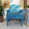 thumbnail image 3 of Patio Chair Garden Chairs, All-Weather Outdoor Dining Chair with 400lbs Capacity, Blue, 3 of 7