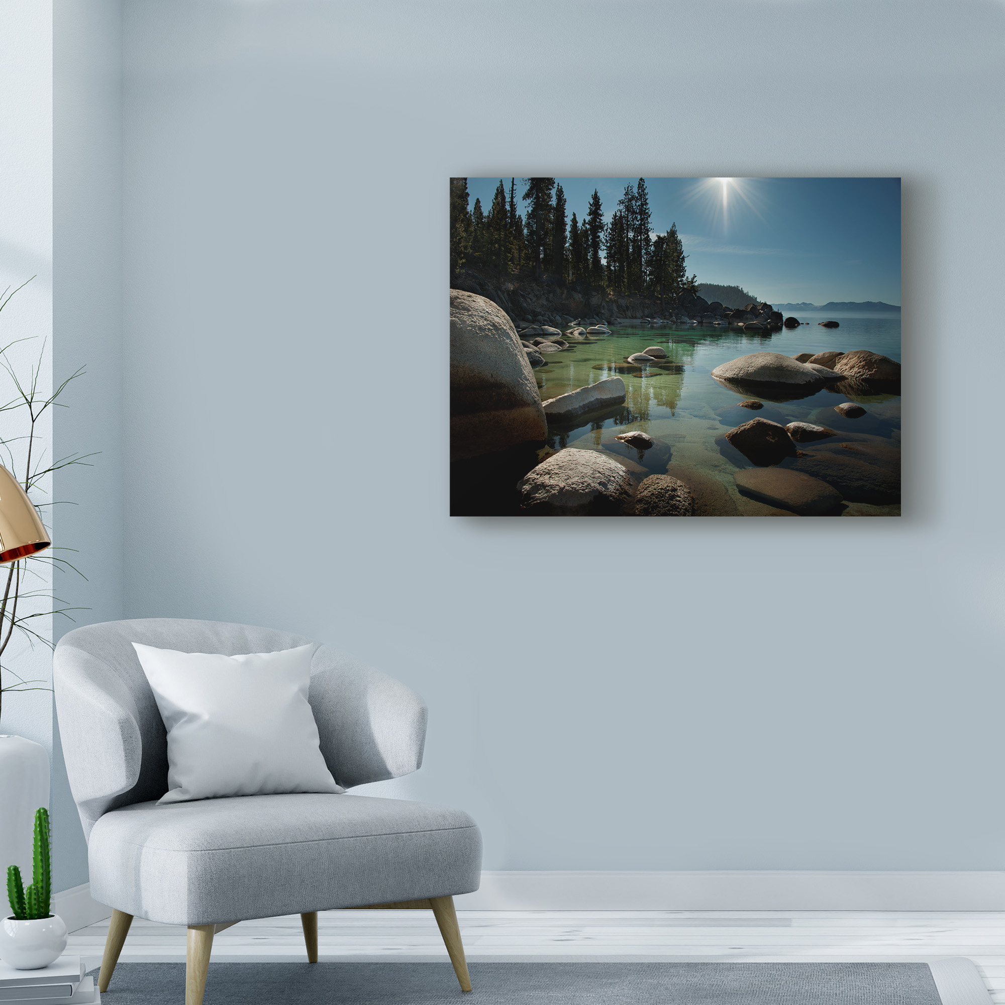 Trademark Fine Art 'Heaven Over Tahoe' Canvas Art by Natalie Mikaels
