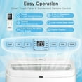 thumbnail image 6 of Costway 6350 BTU (9000BTU ASHRAE) Portable Air Conditioner 3-in-1 Air Cooler Fan Dehumidifier w/ Remote, 6 of 10