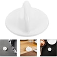 thumbnail image 3 of Rice Cooker Lid Handle Replacement Knobs Set of 4 White, Heat Resistant Plastic Pot Lid Grips, Universal Round Cookware Compatible with Covers, 3 of 6