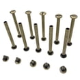 thumbnail image 3 of de tornillo de Chicago de plata 10X Accesorios de encuadernación Botón de remache de uñas para decoración de cuero DIY Libro de documentos Álbu 10x50mm SOLEDAD Postes Tornillos de fijación Remaches, 3 of 8
