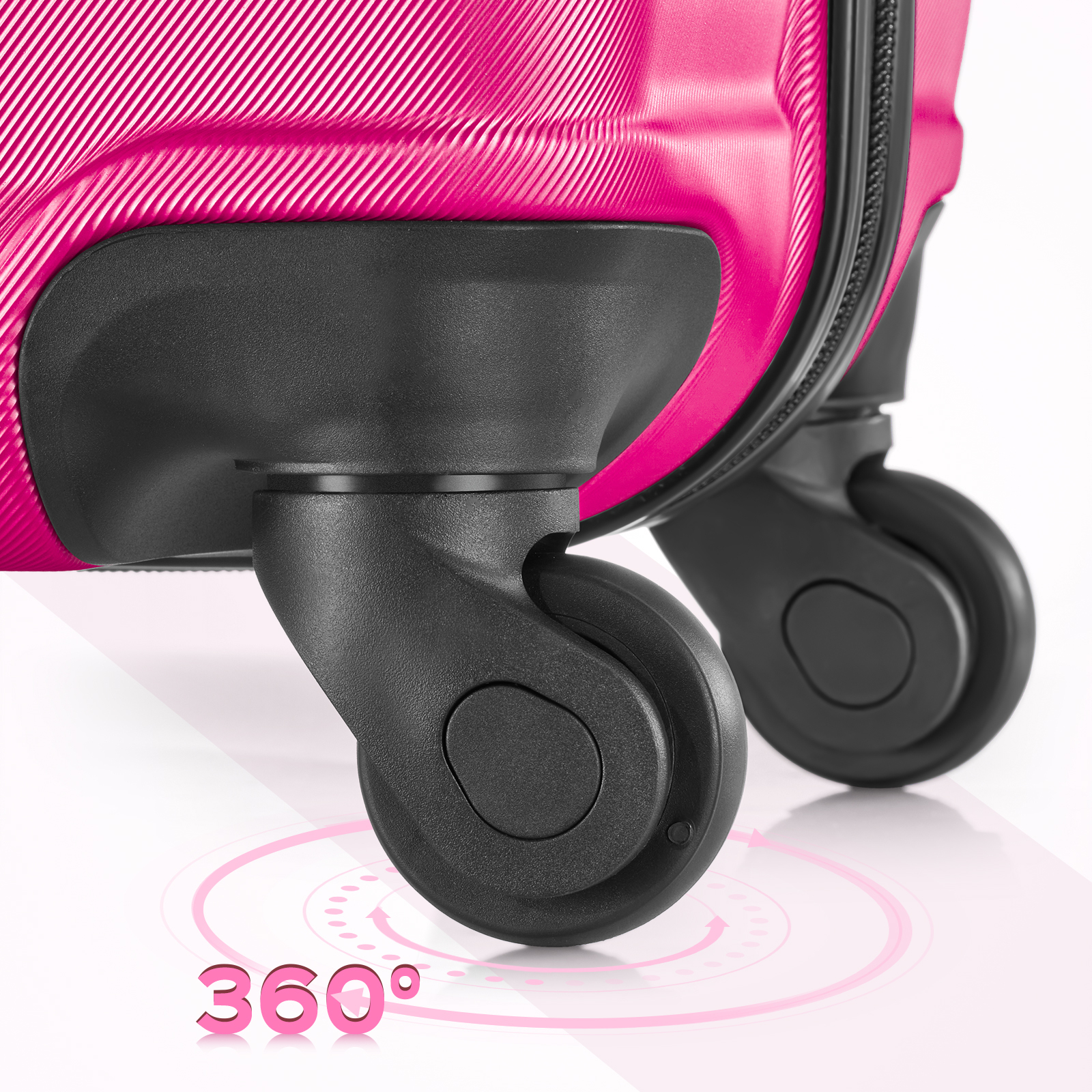 Gowill 9-Piece Luggage Set with Spinner Wheels, Rose Red photo 2