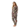 thumbnail image 1 of Treel Coral Fleece Camo Pajama Set, XL, Purple, 1 of 3