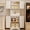 47" Black, variant on Pantry Cabinet, Lofka 47" Modern Kitchen Pantry Storage Cabinet with 2 Shelves, 2 Drawers & 6 Side Door Shelves - Durable, Moisture-Resistant & Easy to Install