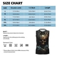 thumbnail image 6 of Pofeuu Vintage Ornate Skull Print Men's Muscle T-Shirt, Sleeveless, Muscle Tank, Classic Muscle Tee Top For Men Casual Sleeveless Muscle T-Shirt Trendy Clothes-Large, 6 of 7