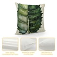 thumbnail image 4 of Set of  Green Plants Decorative Throw Pillow Covers Linen Square Pillow Cases Outdoor Sofa Couch Home Bed Decor Cushion Covers, 4 of 5